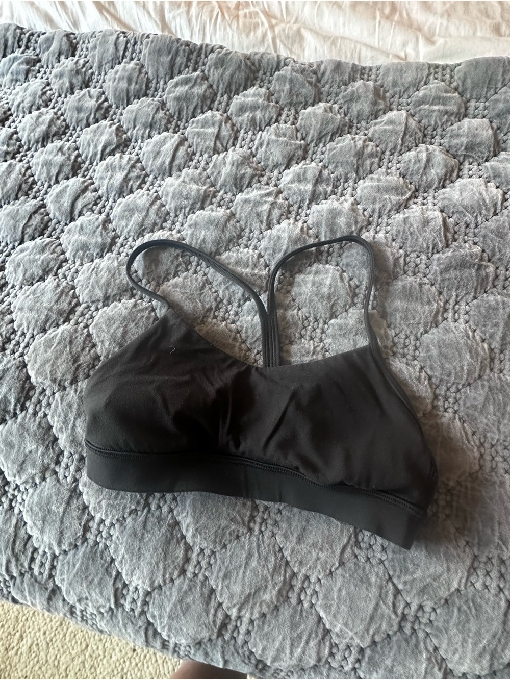 lululemon athletica Black Lightweight Strappy Sports Bra
